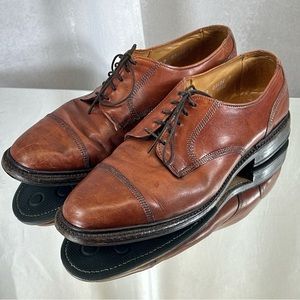Allen Edmond Brown Leather Oxfords 8.5 D